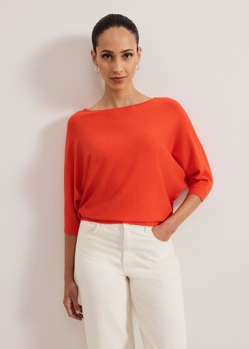 Phase Eight Cristine Knitwear Coral USA | 5481290-GN